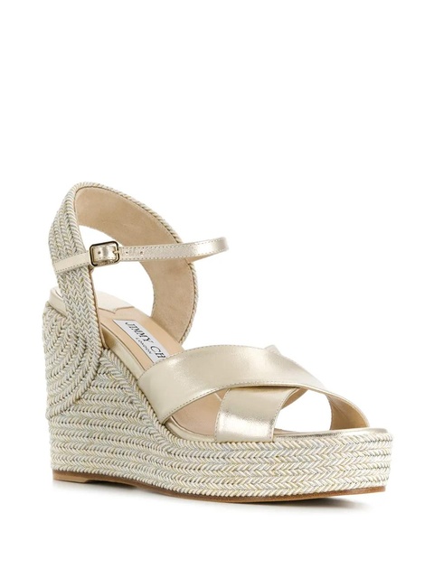 Jimmy Choo Dellena 100mm espadrilles - Gold - zdjęcie produktu nr 1