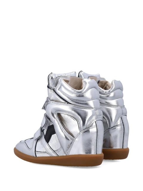 ISABEL MARANT Bekett touch-strap sneakers - Silver - zdjęcie produktu nr 2