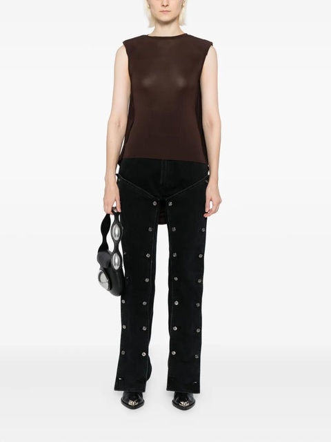Jean Paul Gaultier asymmetric hem blouse - Brown - zdjęcie produktu nr 1