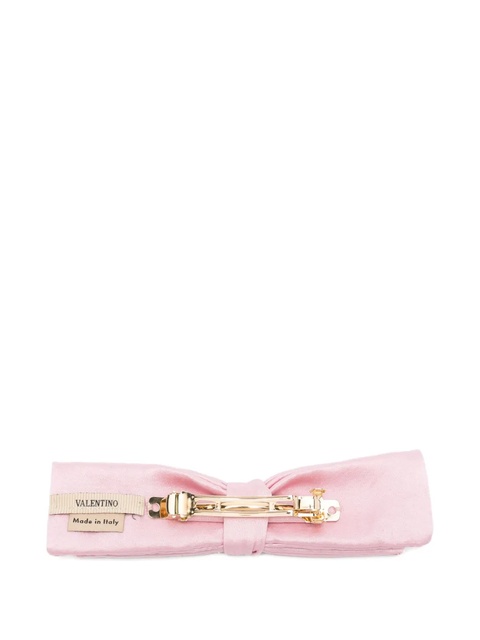 Valentino Garavani bow-shaped hair clip - Pink - zdjęcie produktu nr 1