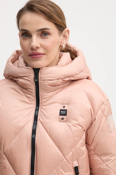 Blauer kurtka puchowa LAMARTINE kolor różowy zimowa BLDC03167 - zdjęcie produktu nr 2