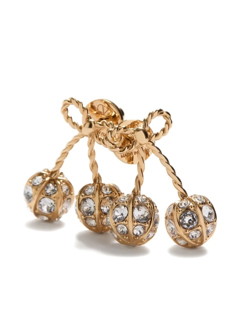Valentino Garavani Cherryfic Swarovski® crystal-embellished earrings - Gold - zdjęcie produktu nr 2