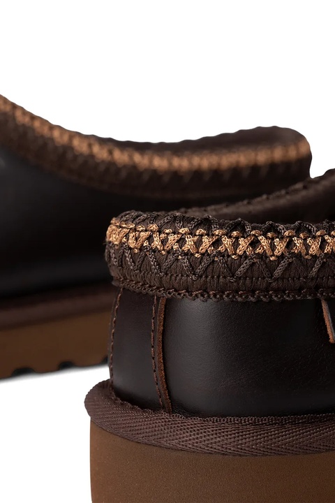 UGG kapcie skórzane Tasman Lthr Regen kolor brązowy 1170292.IWD - zdjęcie produktu nr 2