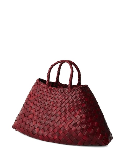 DRAGON DIFFUSION small Santa Croce woven tote bag - Red - zdjęcie produktu nr 2