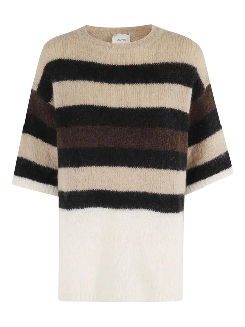 Alysi striped-details T-shirt - Neutrals - zdjęcie produktu nr 1