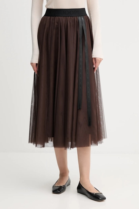 Joop! spódnica kolor brązowy midi rozkloszowana 30046657 - zdjęcie produktu nr 1