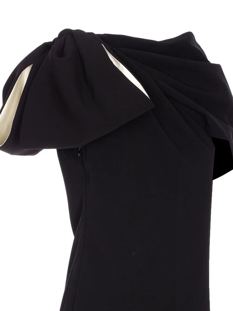 Max Mara bow-detail zip mini dress - Black - zdjęcie produktu nr 1