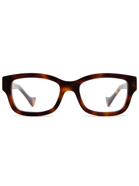 Gucci Eyewear rectangle-frame glasses - Brown - zdjęcie produktu nr 1