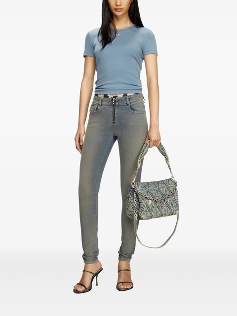 Diesel T-Ele-Long-D T-shirt - Blue - zdjęcie produktu nr 2