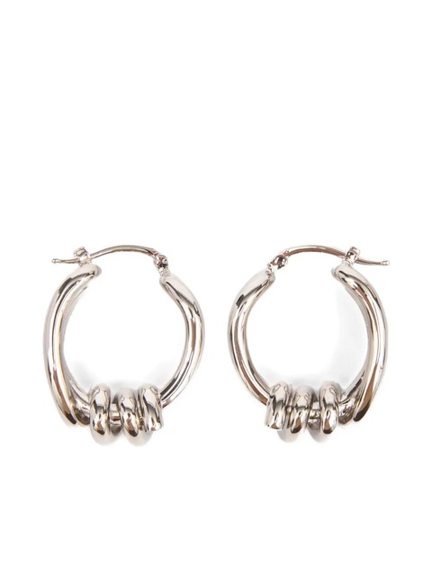 MM6 Maison Margiela Knot earrings - Silver - zdjęcie produktu nr 1