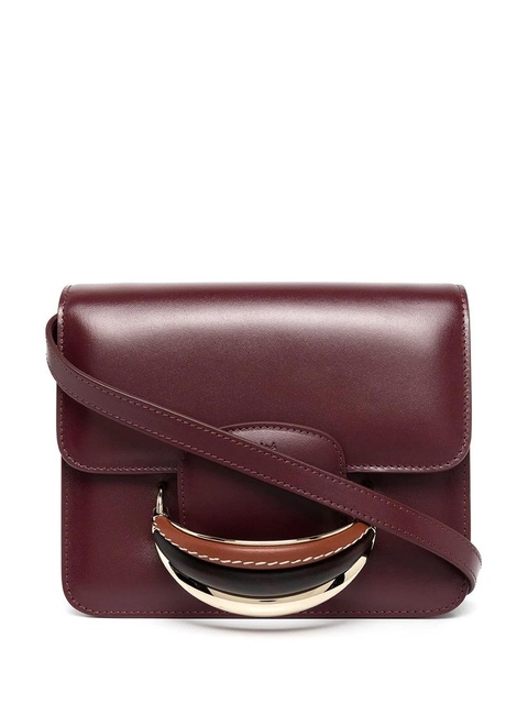 Chloé Kattie leather crossbody bag - Red - zdjęcie produktu nr 1