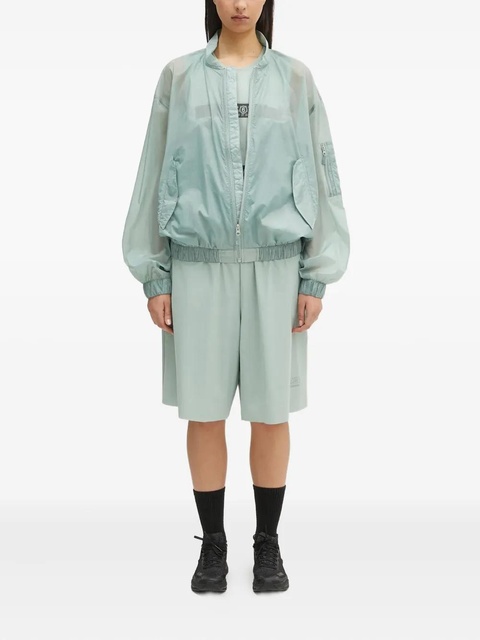 MM6 Maison Margiela zip-fastening bomber jacket - Green - zdjęcie produktu nr 1