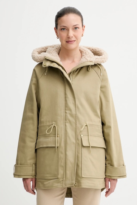 Marc O'Polo parka kolor zielony przejściowa 5000006529 - zdjęcie produktu nr 1