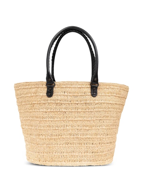 Balenciaga raffia tote bag - Neutrals - zdjęcie produktu nr 2