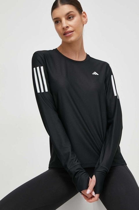 adidas Performance longsleeve do biegania Own the Run kolor czarny IN1568 - zdjęcie produktu nr 1