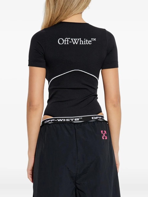 Off-White crew-neck short-sleeve bodysuit - Black - zdjęcie produktu nr 2
