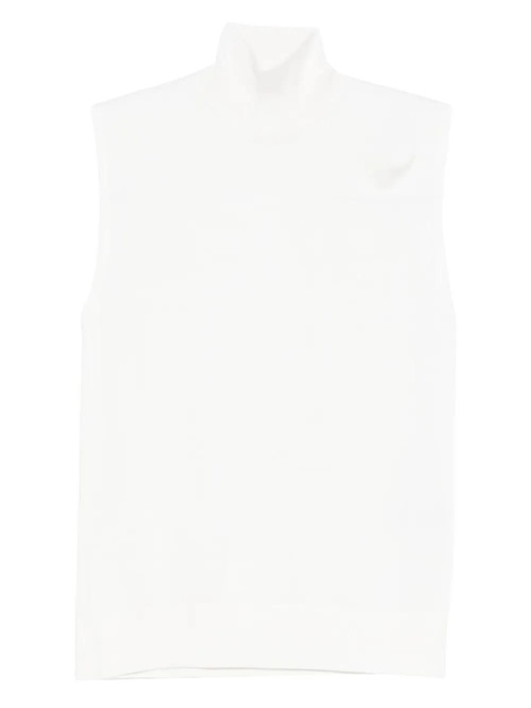 TOTEME turtleneck sleeveless top - White - zdjęcie produktu nr 1