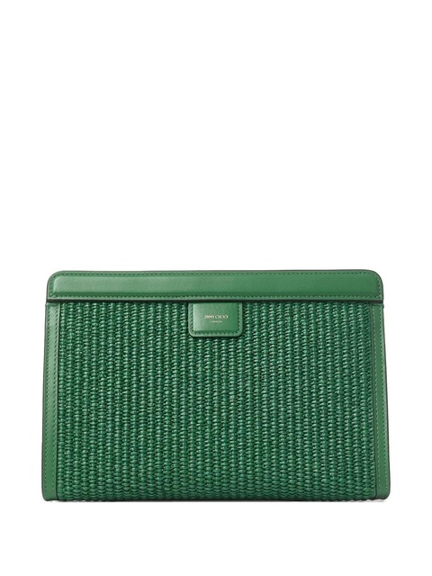 Jimmy Choo Avenue clutch bag - Green - zdjęcie produktu nr 2