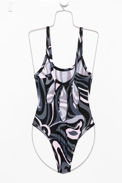 PUCCI square-neck swimsuit - Black - zdjęcie produktu nr 1