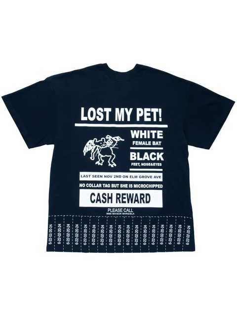 MM6 Maison Margiela graphic-print T-shirt - Blue - zdjęcie produktu nr 1