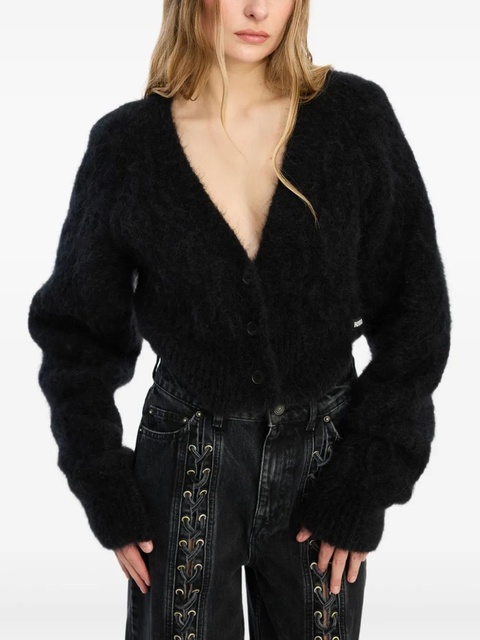 ROTATE BIRGER CHRISTENSEN V-neck cardigan - Black - zdjęcie produktu nr 1