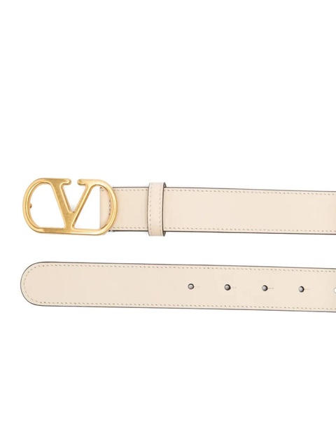 Valentino Garavani logo-plaque belt - Neutrals - zdjęcie produktu nr 2