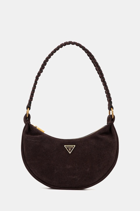 Guess torebka zamszowa AMITA kolor brązowy HWSB95 39720 - zdjęcie produktu nr 1