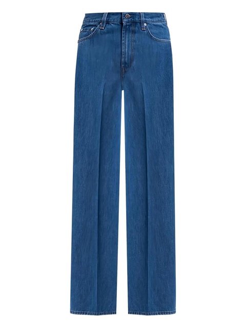 TOTEME pressed-crease wide-leg jeans - Blue - zdjęcie produktu nr 1