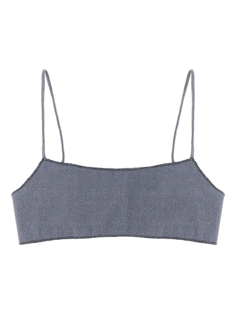 MC2 Saint Barth Sadie lurex bralette bikini top - Blue - zdjęcie produktu nr 1