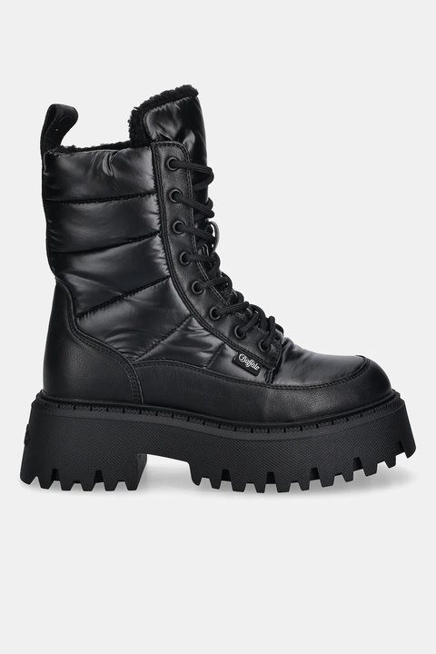 Buffalo workery Aspen Laceup Quilt damskie kolor czarny na platformie ocieplone 1622597-BLK - zdjęcie produktu nr 2