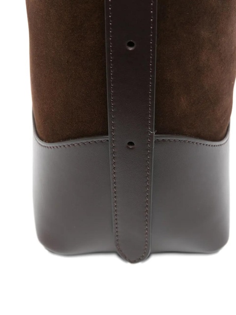 Elleme large Loop suede leather shoulder bag - Brown - zdjęcie produktu nr 2