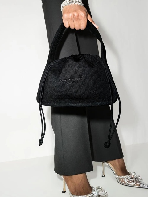 Alexander Wang small Ryan ribbed tote bag - Black - zdjęcie produktu nr 1