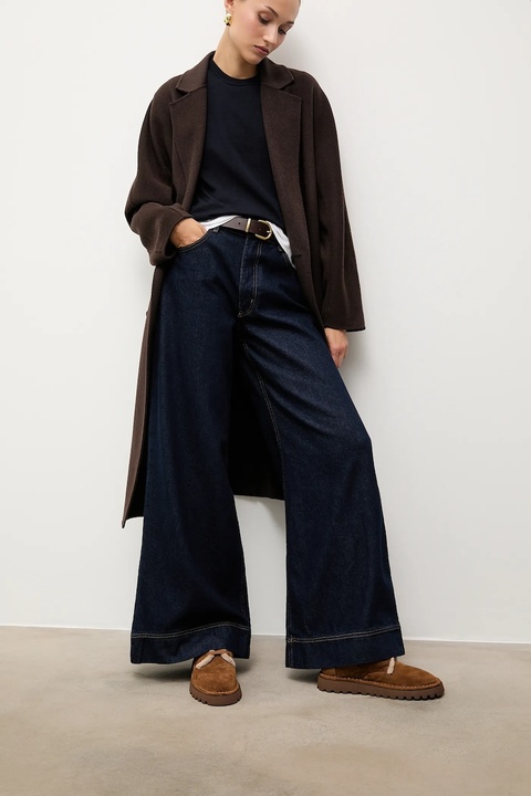 Answear.LAB śniegowce zamszowe damskie kolor brązowy - zdjęcie produktu nr 2