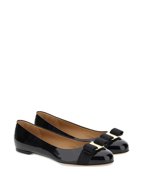 Ferragamo Varina patent ballet flats - Black - zdjęcie produktu nr 2