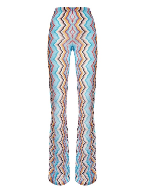 Missoni Zigzag-pattern trousers - Blue - zdjęcie produktu nr 1