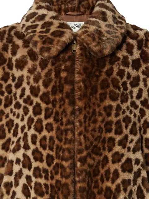 MC2 Saint Barth Aveline animal-pattern jacket - Brown - zdjęcie produktu nr 1