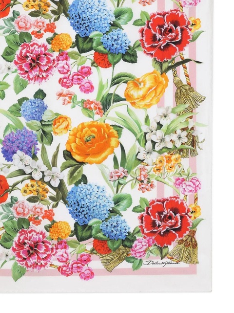 Dolce & Gabbana floral-print scarf - White - zdjęcie produktu nr 2