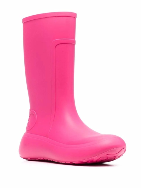 Ferragamo Gancini raised-logo rain boots - Pink - zdjęcie produktu nr 2