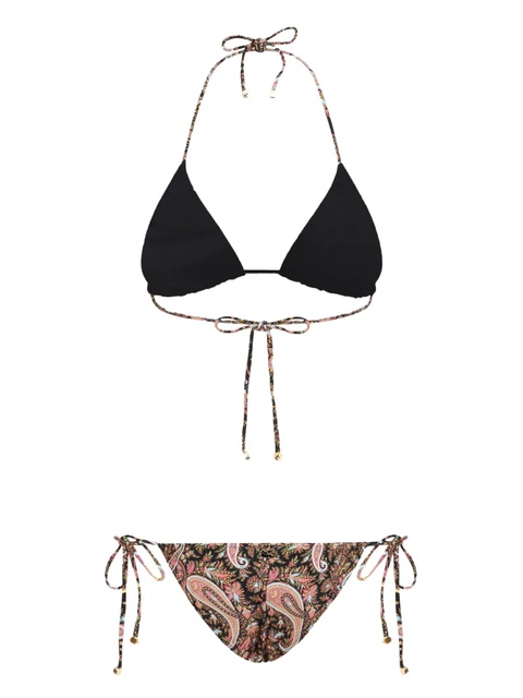 ETRO paisley-print halterneck bikini - Black - zdjęcie produktu nr 1
