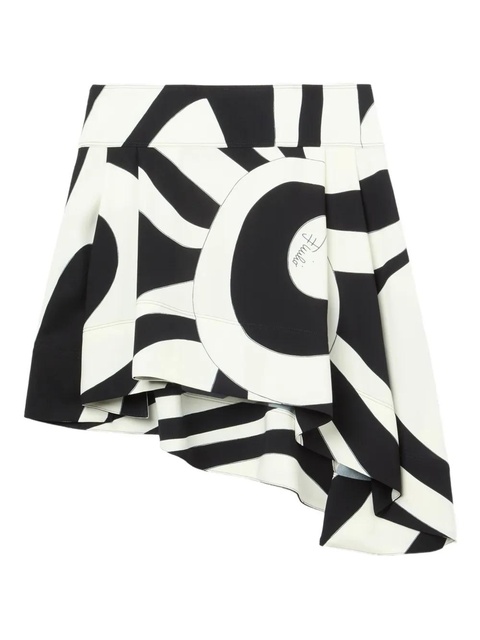 PUCCI Marmo-print asymmetrical mini skirt - Black - zdjęcie produktu nr 1