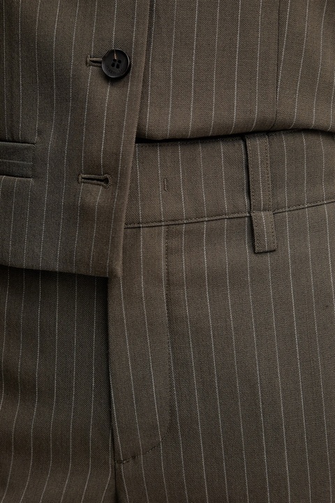 Miss Sixty spodnie wełniane damskie kolor brązowy szerokie high waist 6S3PJ4040A - zdjęcie produktu nr 2