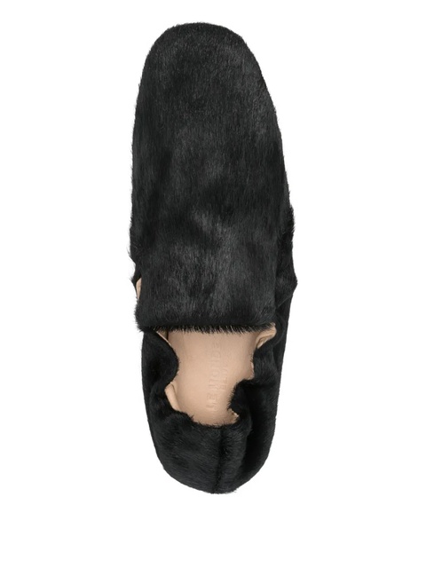 Le Monde Beryl fur-trimmed loafers - Black - zdjęcie produktu nr 2
