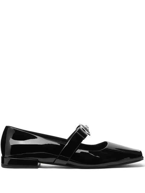 Versace Medusa-head leather ballerina shoes - Black - zdjęcie produktu nr 1
