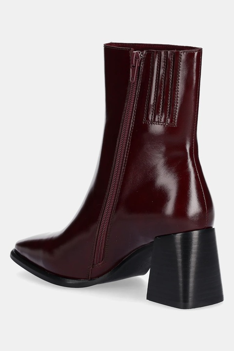 Jeffrey Campbell botki skórzane Sherpal-2l damskie kolor bordowy na słupku JC-1202-2-46 - zdjęcie produktu nr 2