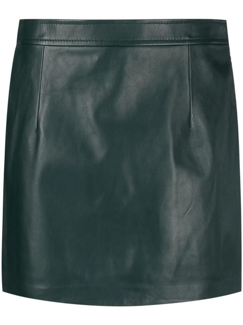 Marni high-waist mini leather skirt - Green - zdjęcie produktu nr 1