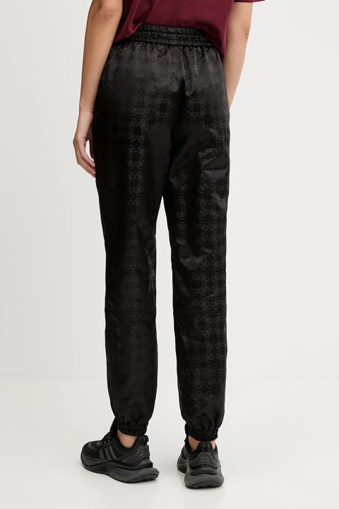 Guess spodnie AOP damskie kolor czarny proste high waist V5YB14 WHFU0 - zdjęcie produktu nr 1