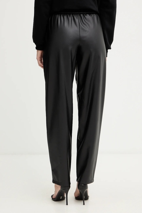 Armani Exchange spodnie damskie kolor czarny proste high waist XW000681 AF16106 - zdjęcie produktu nr 2