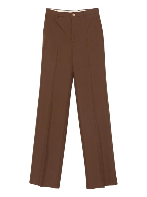 Gucci pressed-crease trousers - Brown - zdjęcie produktu nr 1