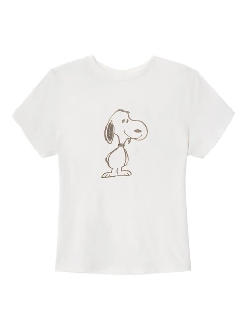 RE/DONE snoopy-graphic tee - White - zdjęcie produktu nr 1