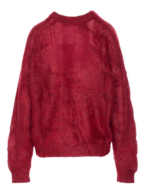 ISABEL MARANT Mirella crew-neck long-sleeves sweater - Red - zdjęcie produktu nr 2